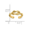 Gold Polished Infinity Toe Rings