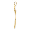 10k Double Dolphins Charm Holder Pendant