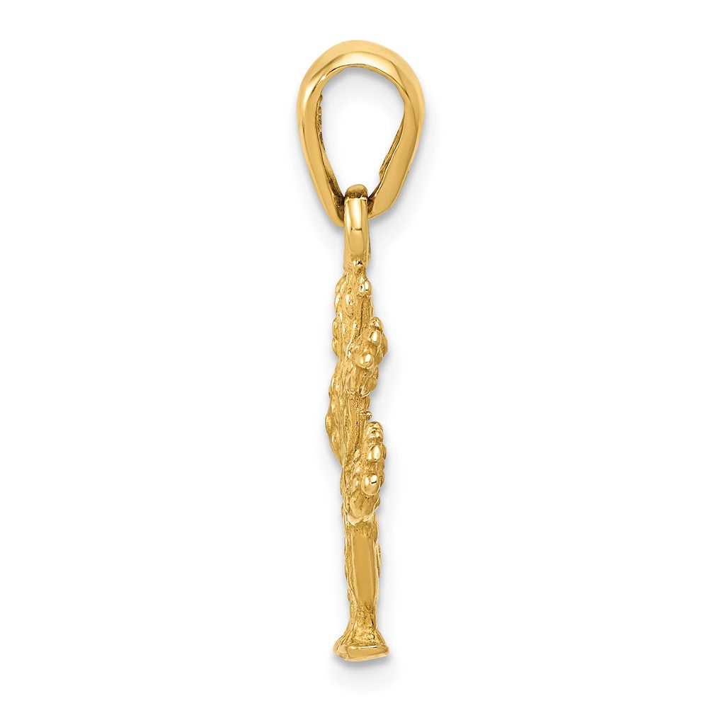 Gold Polished Cactus Pendants