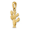Gold Polished Cactus Pendants