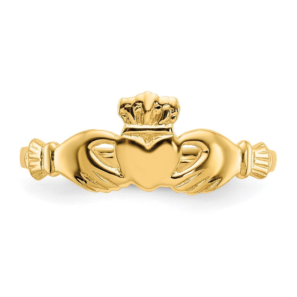 Gold Polished Claddagh Rings