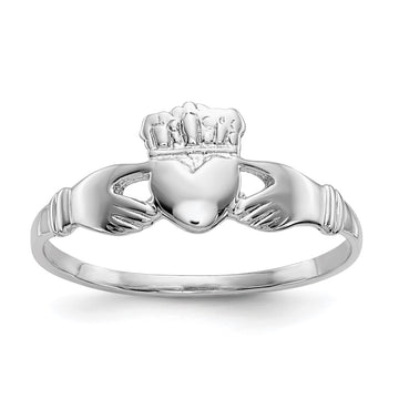 Gold Polished Claddagh Rings
