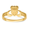 Gold Polished Claddagh Rings