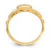 Gold Polished Claddagh Rings