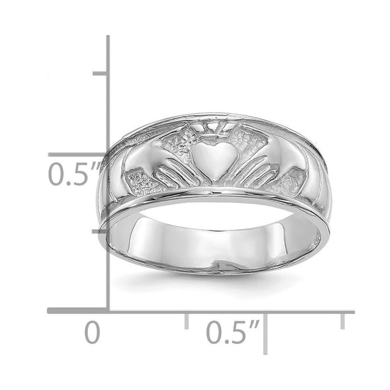 Gold Polished Claddagh Rings
