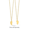 Gold Break-a-part Heart Charm