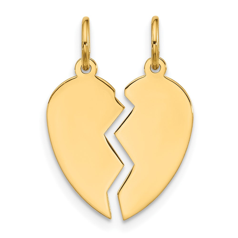 Gold Break-a-part Heart Charm