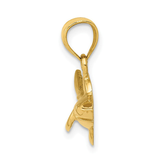 Gold Polished Shark Pendants