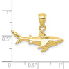 Gold Polished Shark Pendants