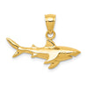 Gold Polished Shark Pendants