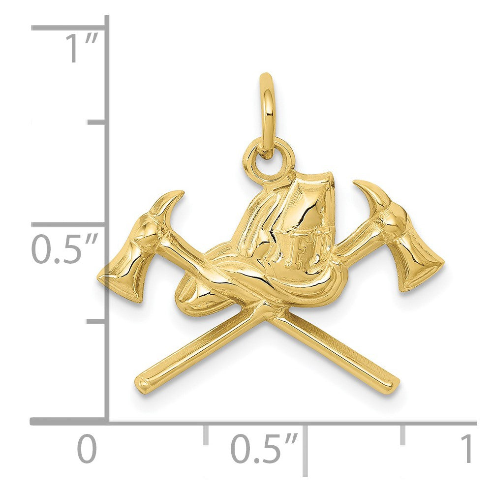 Gold Polished First Responder Pendants