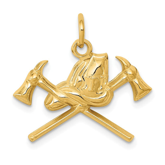 Gold Polished First Responder Pendants