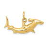 Gold Polished Shark Pendants