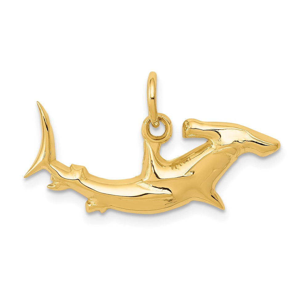 Gold Polished Shark Pendants