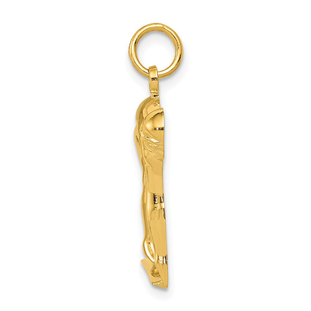 Gold Polished Swimming Pendants