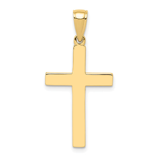 Gold Polished Latin Cross Pendant