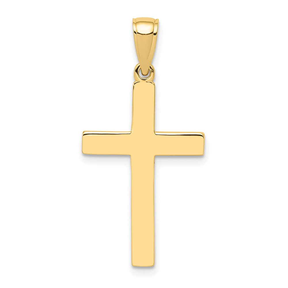Gold Polished Latin Cross Pendant