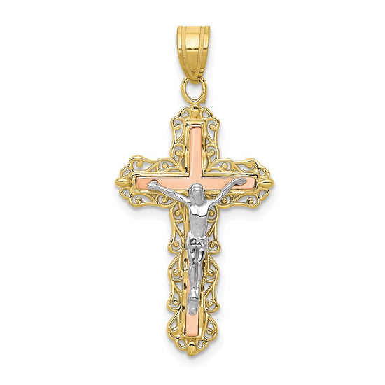 Gold INRI Crucifix Pendants