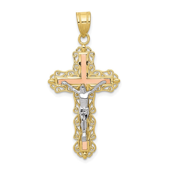 Gold INRI Crucifix Pendants
