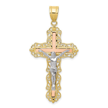 Gold INRI Crucifix Pendants