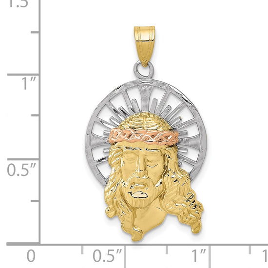 Gold Faces of Jesus Pendants