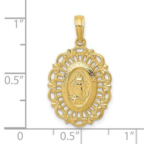 Gold Miraculous Medal Pendants