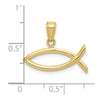 10K Ichthus Fish Pendant