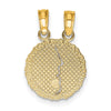 10K BEST FRIENDS FOREVER Break Apart Pendant