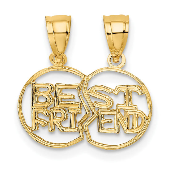 Gold Break-apart Cut-out BEAST FRIENDS Pendant