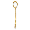 Gold Slice of Cake with Candle HAPPY BIRTHDAY Pendant