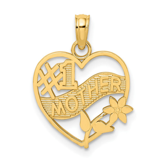 Gold Polished Mom Pendants