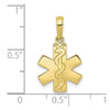 Gold Polished Medical Pendants