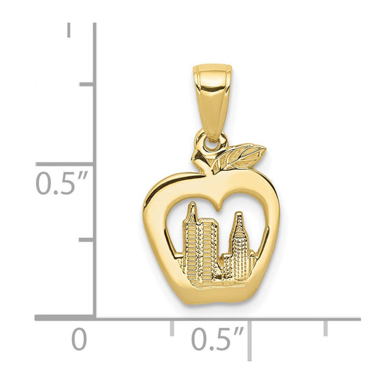 Gold Polished New York Pendants