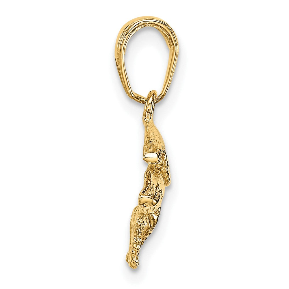 Gold Polished Whale Pendants