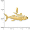 Gold Polished Fish Pendants