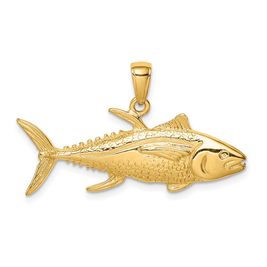 Gold Polished Fish Pendants