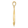 Gold Polished Sailboat Pendant