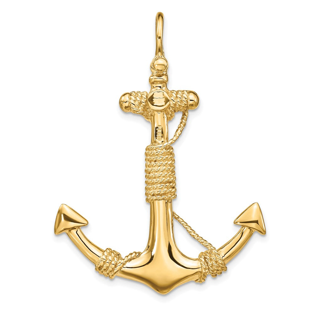 Gold Polished Anchor Pendants