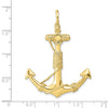 Gold Polished Anchor Pendants