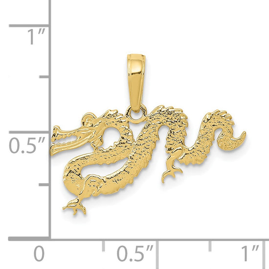 Gold Polished Dragon Pendants