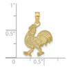 10K Rooster Pendant