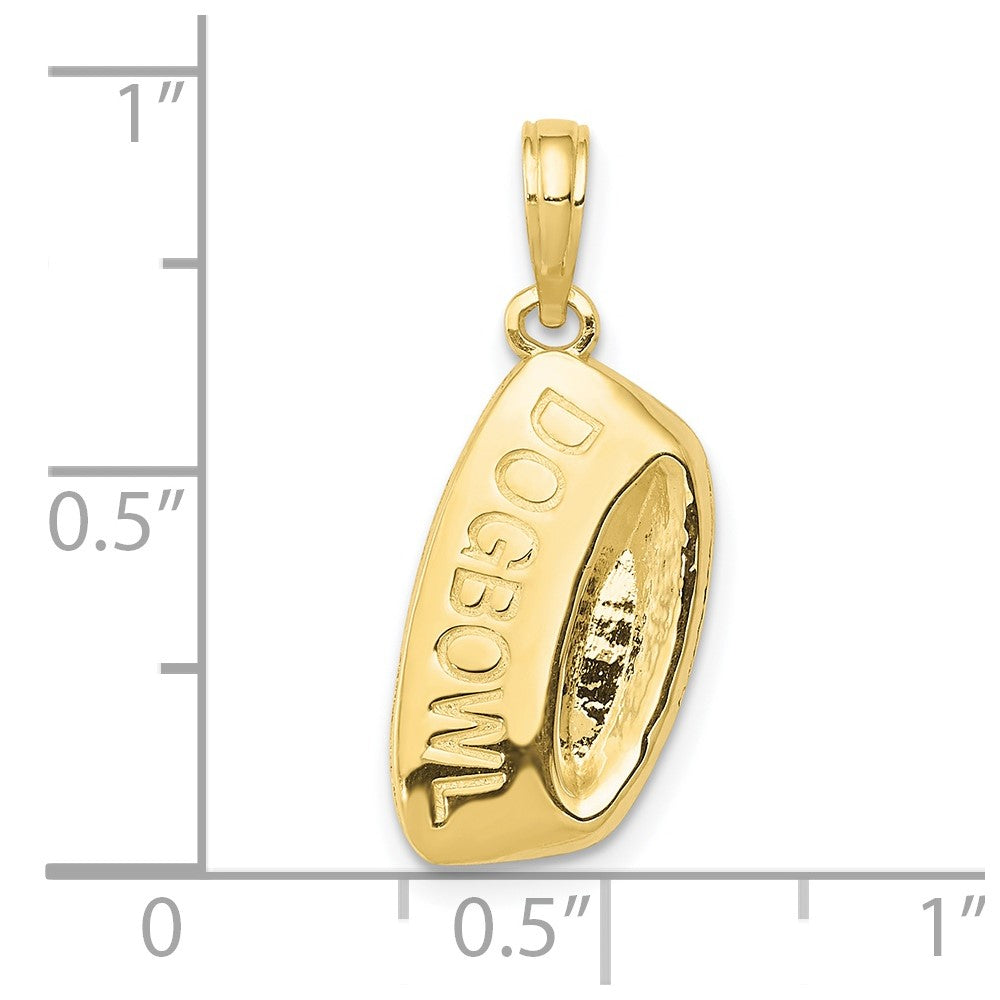 Gold Polished Dog Pendants