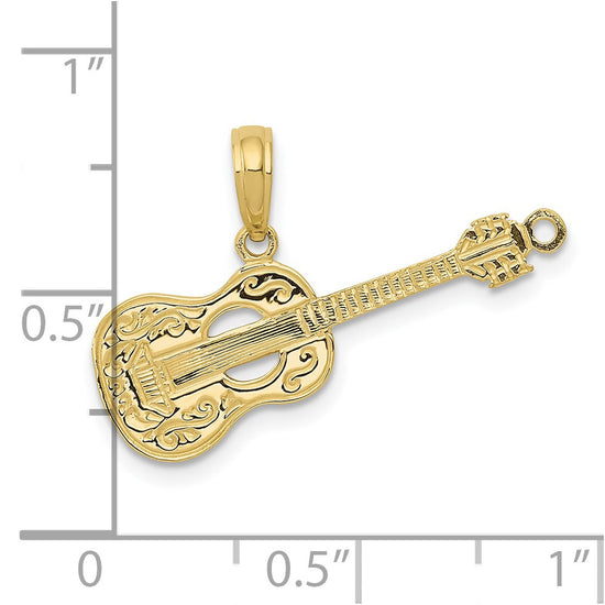 10K Guitar Pendant