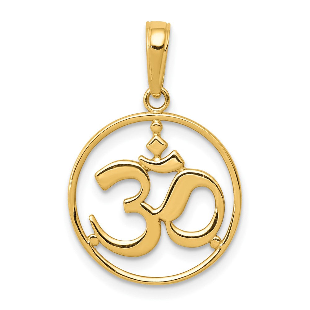 Gold Polished Om Pendants