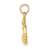 Gold Polished Snowboarding Pendants