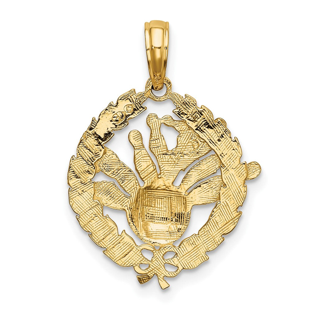 Gold Polished Bowling Pendants