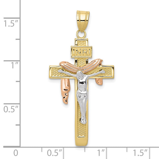 Gold INRI Cross Pendants