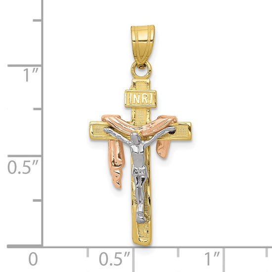 Gold INRI Cross Pendants