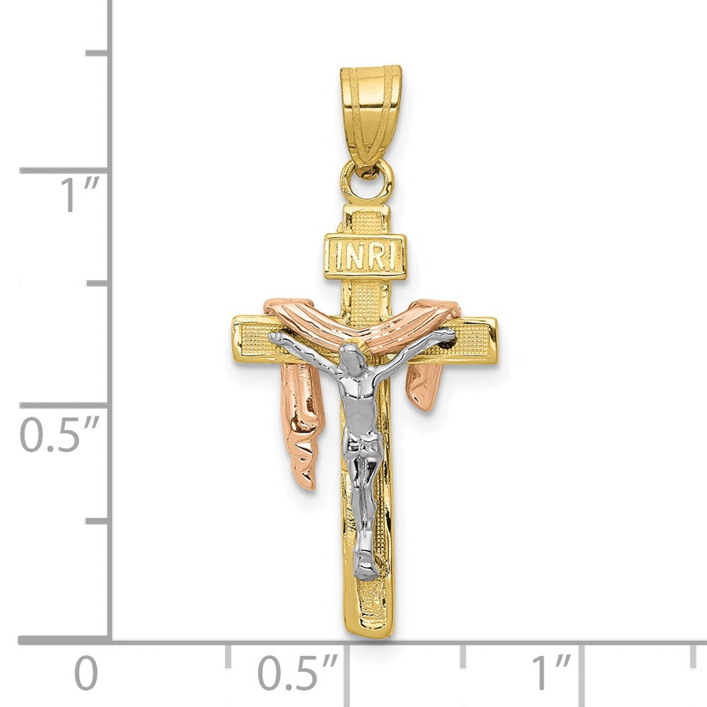 Gold INRI Cross Pendants
