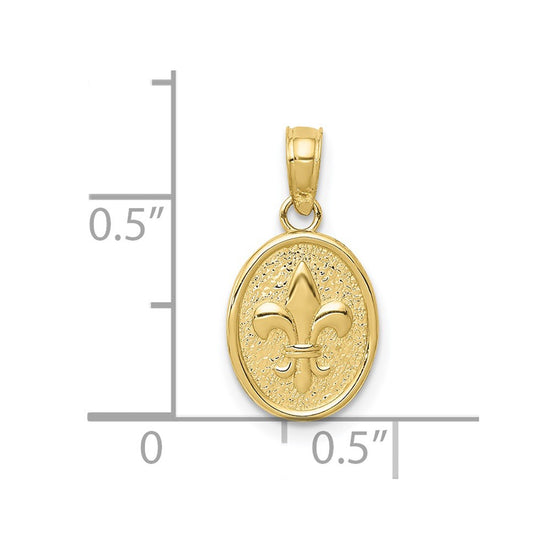 Gold Polished Flue de lis Pendants